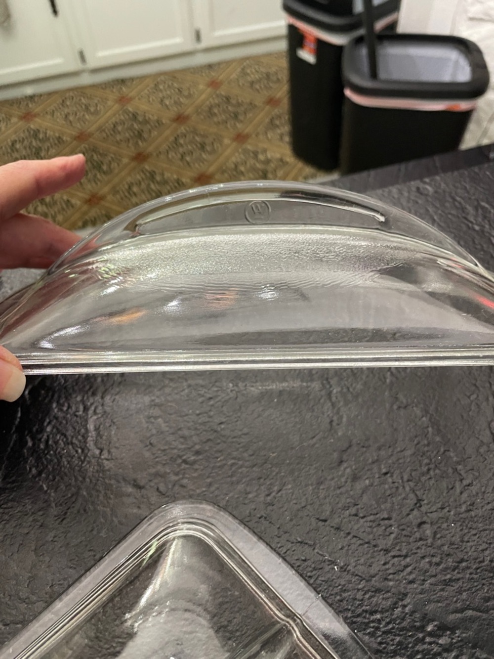 Westinghouse Clear Glass Dish Tops - Set of 3 Fin Style - Picture 4 of 6